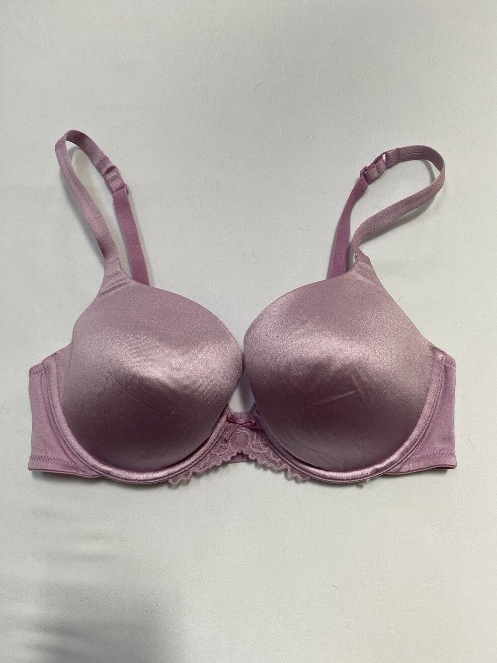 Victoria's Secret 34D Coquette Orchid Pink Angels Push-Up Lingerie Bra